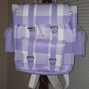 Grafea Lilac Plaid Backpack  💜